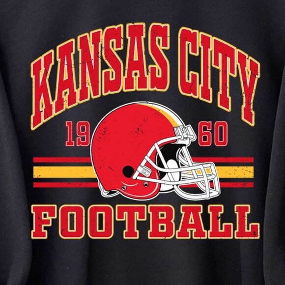 Kansas City Football Retro Style Crewneck Sweatshirt 165 - Picture 2 of 5